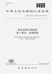 NB/T 47013.7-2012（JB/T 4730.7）  承壓設(shè)備無(wú)損檢測(cè)　第7部分：目視檢測(cè)