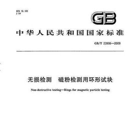 GB/T 23906-2009  無損檢測 磁粉檢測用環形試塊