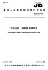JB/T 6065-2004  無損檢測 磁粉檢測用試片