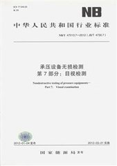 NB/T 47013.7-2011(JB/T 4730.7)  承壓設備無損檢測 第7部分：目視檢測